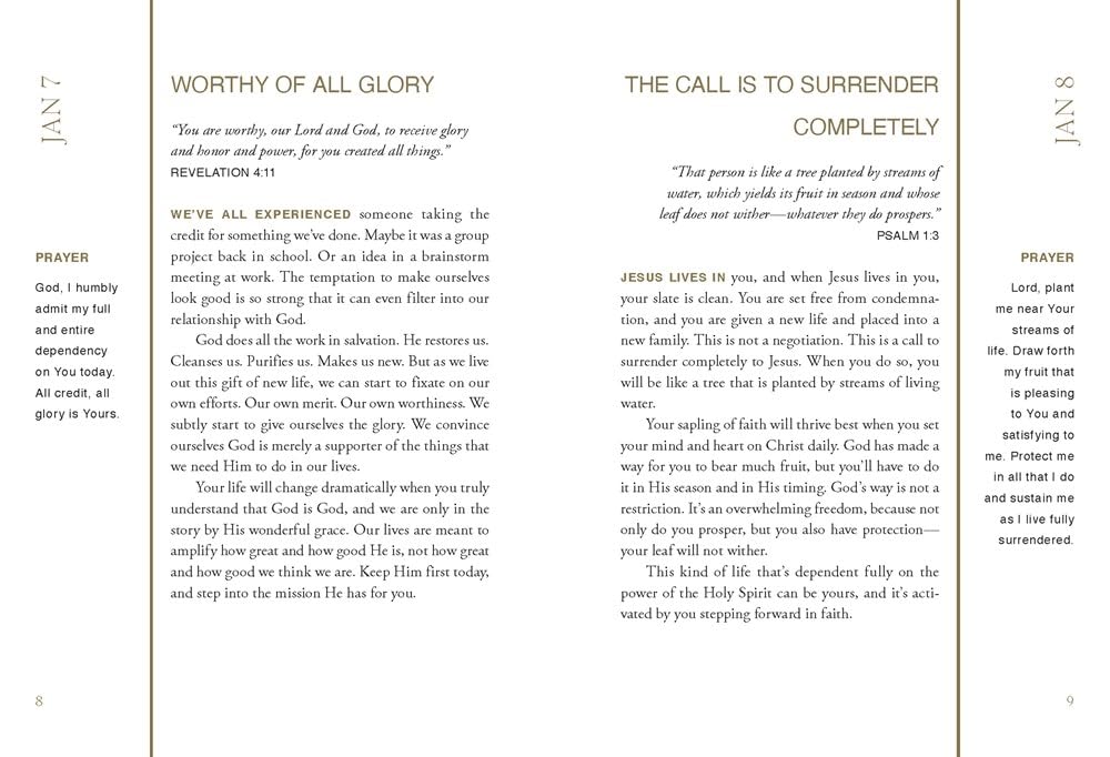 Grace and Glory: 365 Devotions for a Life Transformed by Jesus Hardcover – November 26, 2024