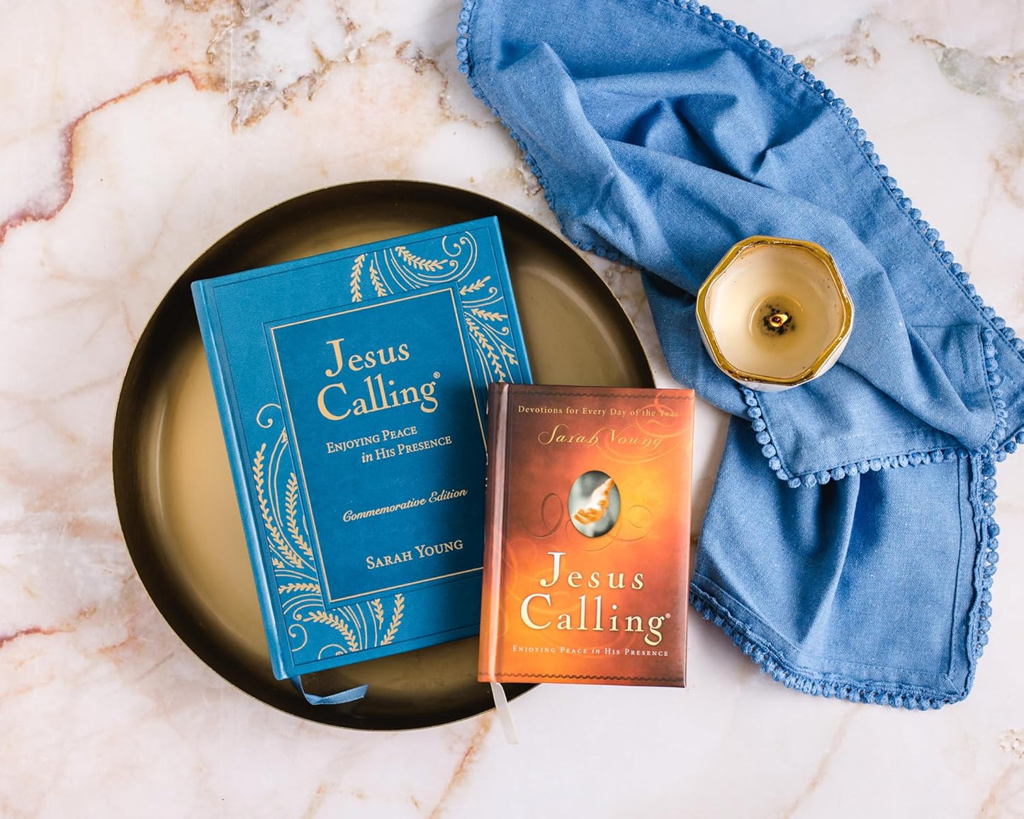 Jesus Calling –NEW– Commemorative Edition: Enjoying Peace in His Presence (A 365-Day Devotional, Includes 12 NEW Bonus Devotions and 12 Letters from the Author) Hardcover – October 1, 2024