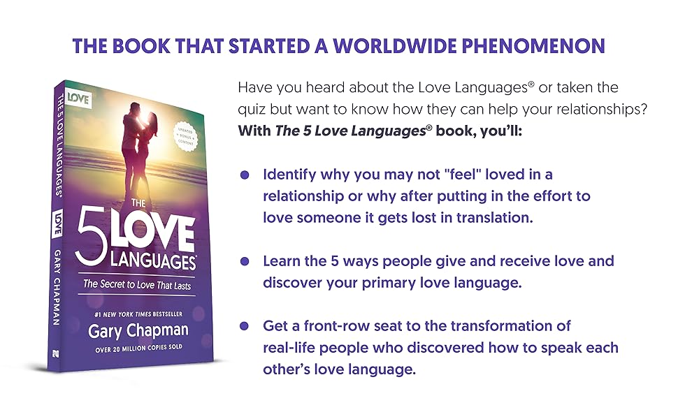 The 5 Love Languages: The Secret to Love that Lasts Paperback – June 1, 2024