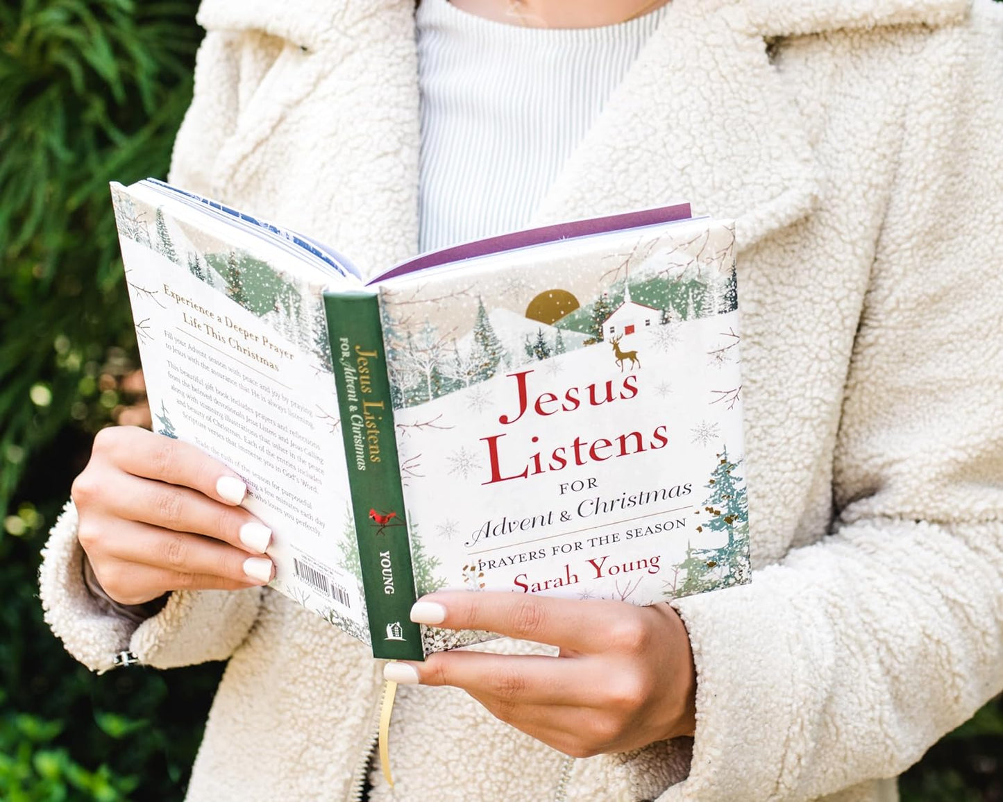 Jesus Listens--for Advent and Christmas, Padded Hardcover, with Full Scriptures: Prayers for the Season (A 40-Day Devotional) Hardcover – October 3, 2023